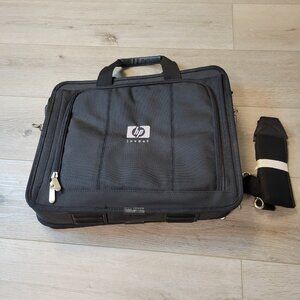 HP INVENT Briefcase Laptop Bag Computer Carrier Black Nylon Messenger W/ Strap